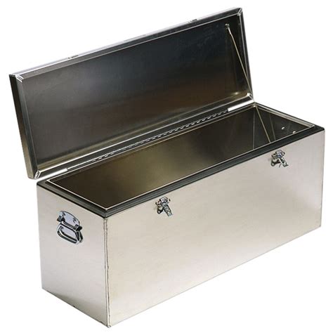 6 foot metal box with hinged lid|metal containers with locking lids.